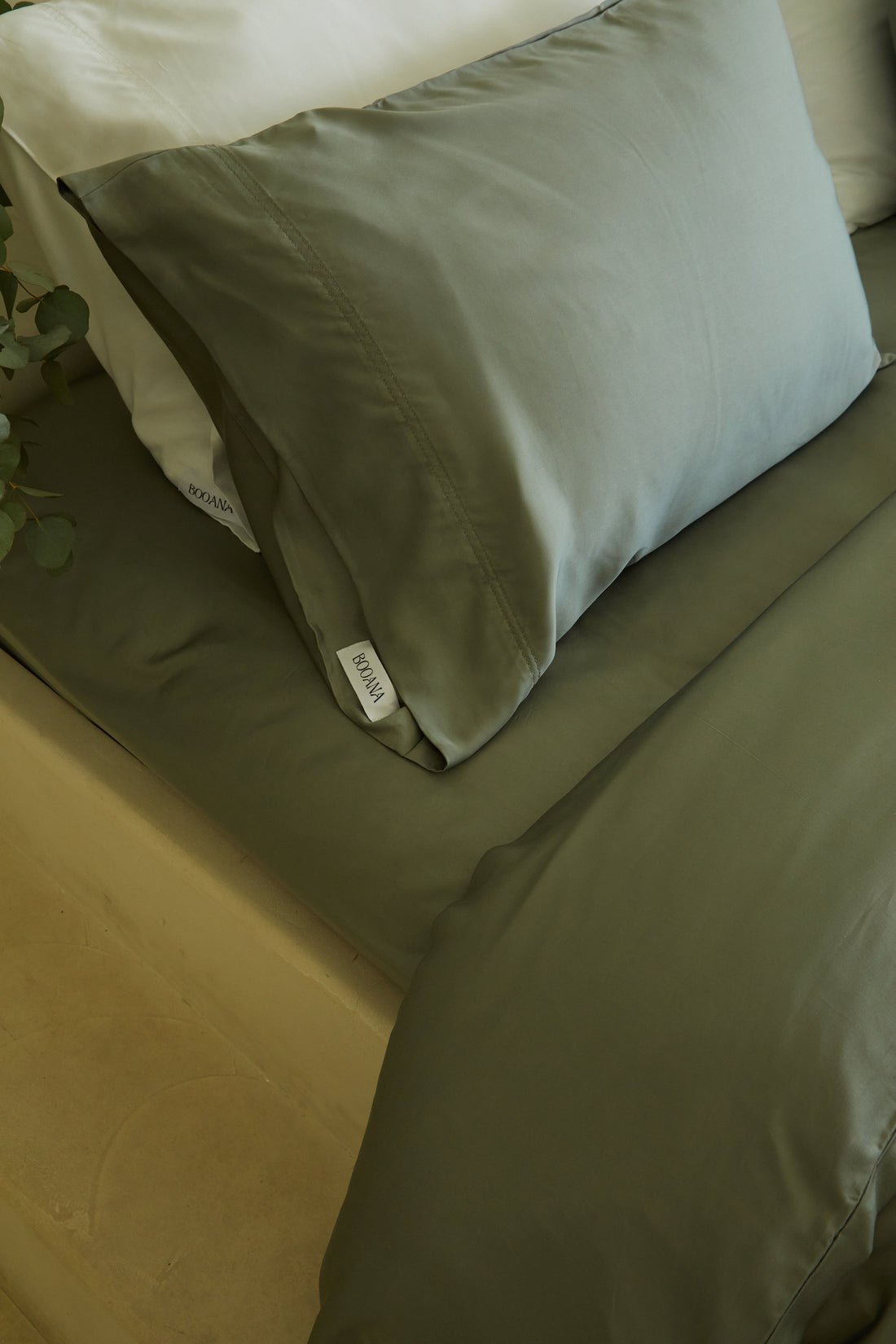 Bamboo Pillow Covers set Sage