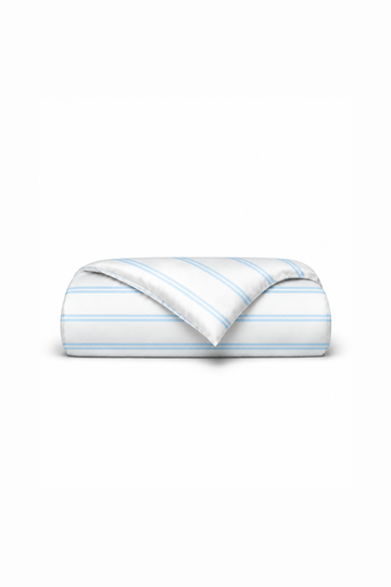 Bamboo Duvet Cover Blue Stripe