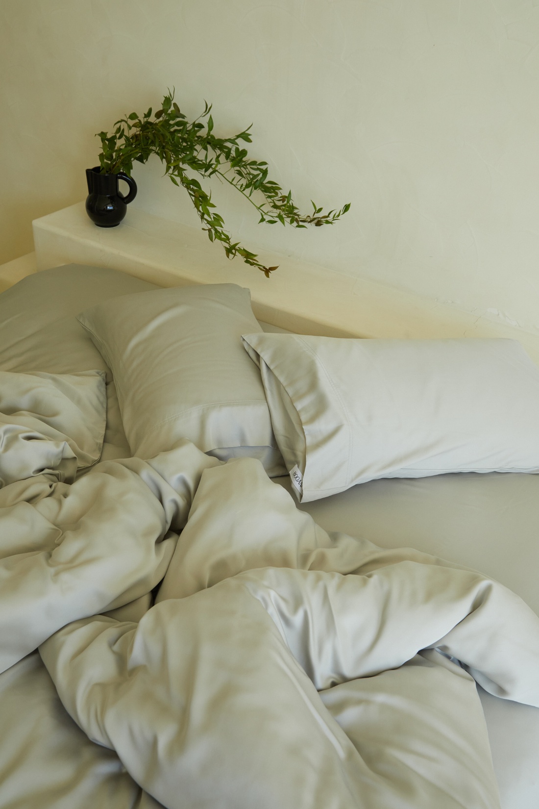 Bamboo Duvet Cover Light Grey