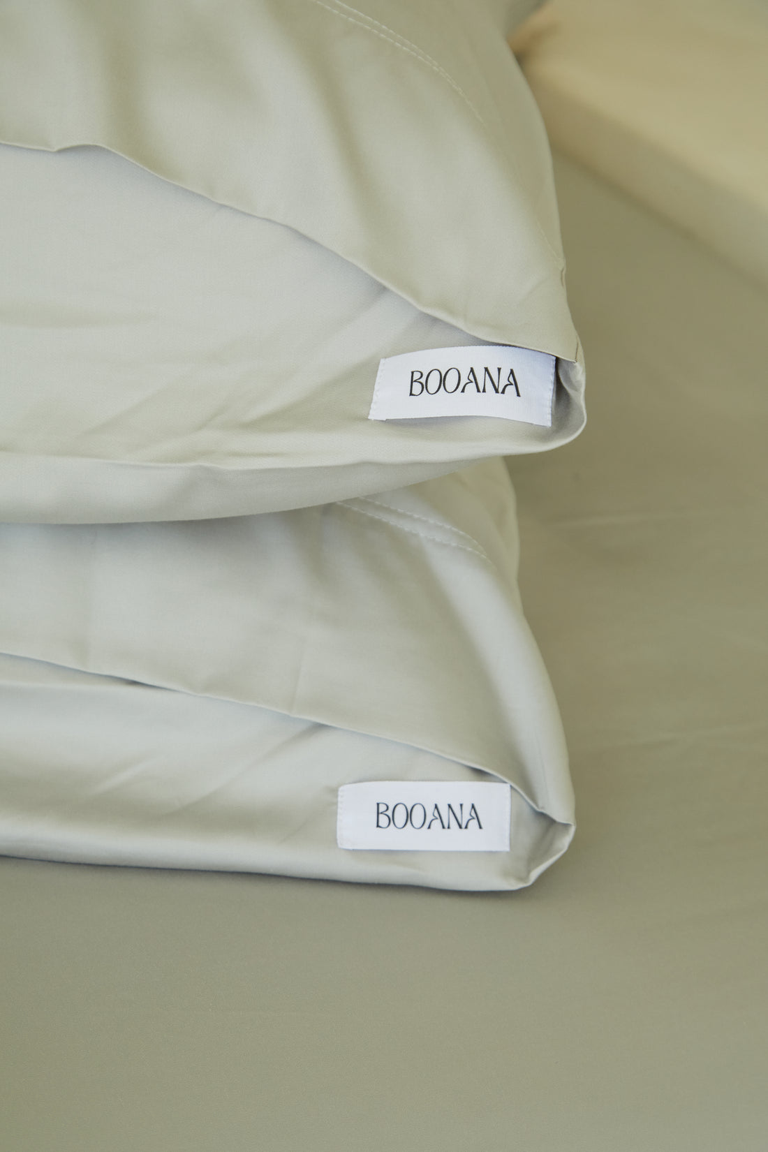 Bamboo Pillow Covers set Light Grey