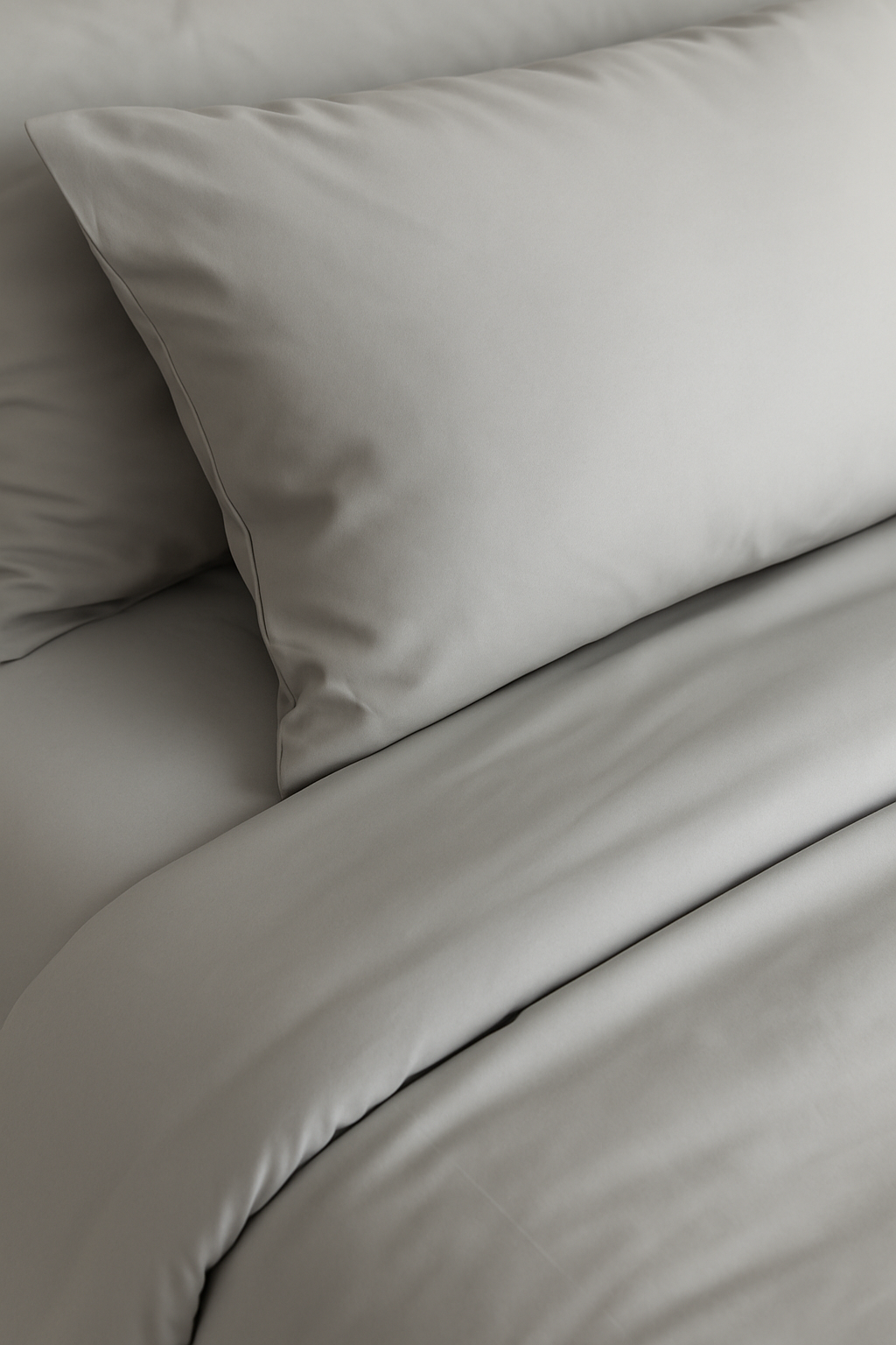 Bamboo Fitted Sheet Set Light Grey