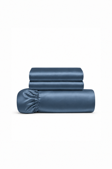 Bamboo Fitted Sheet Set Midnight Blue