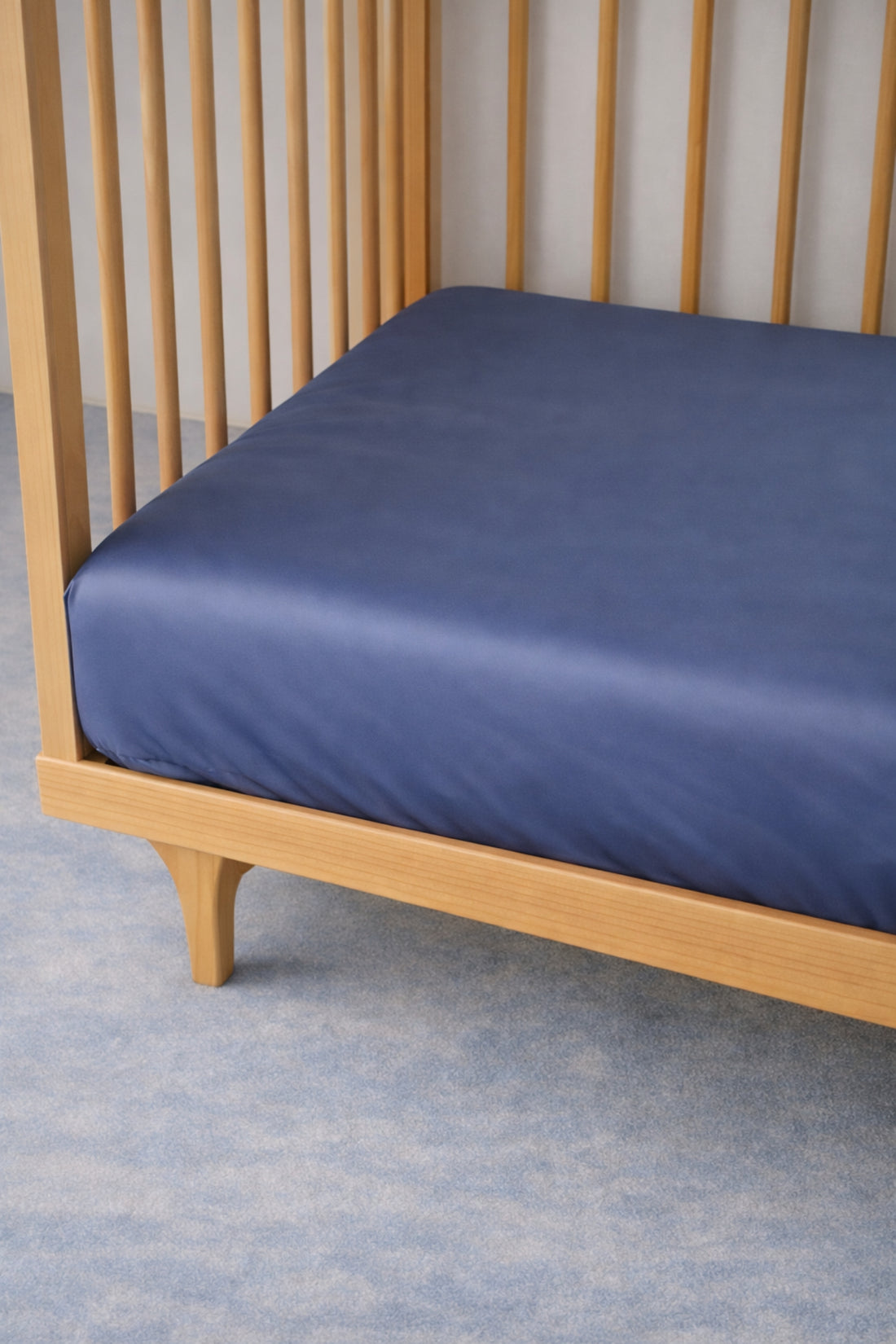 Bamboo Crib sheet set | 140x70 CM Midnight Blue