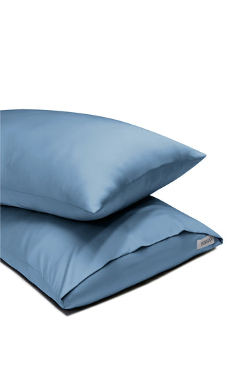 Bamboo Pillow Covers set Midnight Blue