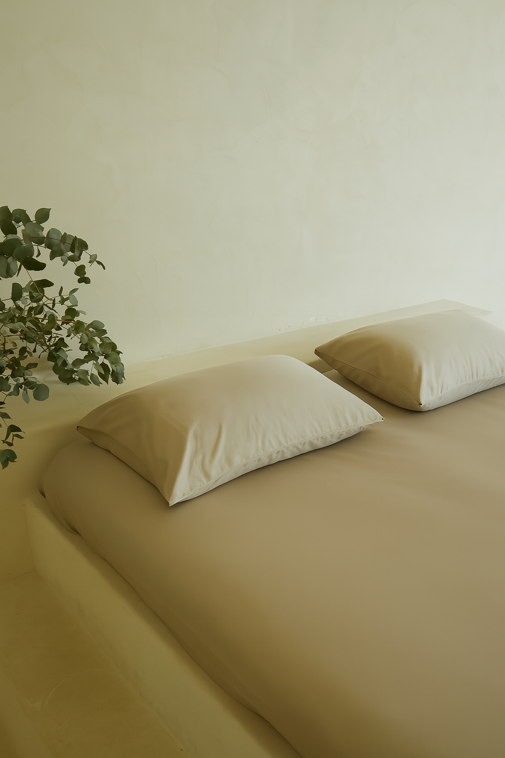Bamboo Fitted Sheet Set Oat