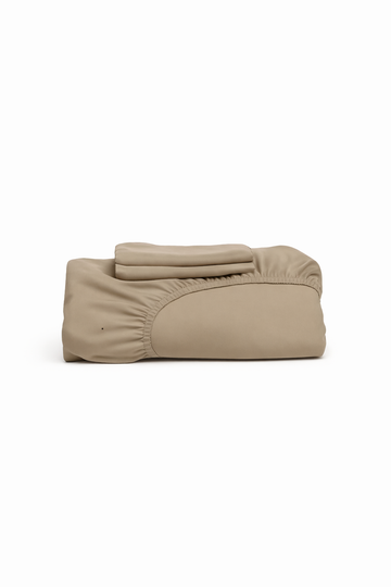 Bamboo Fitted Sheet Set Oat