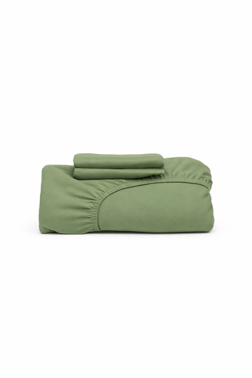 Bamboo Fitted Sheet Set Sage