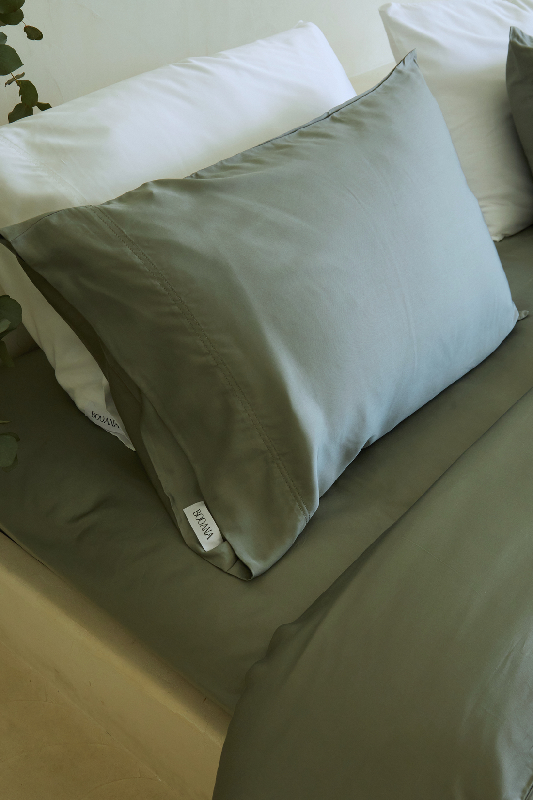 Bamboo Pillow Covers set Sage